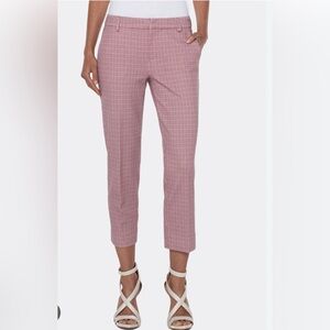 Liverpool Los Angeles | Sweet Berry Mini Box Plaid Dress Pants